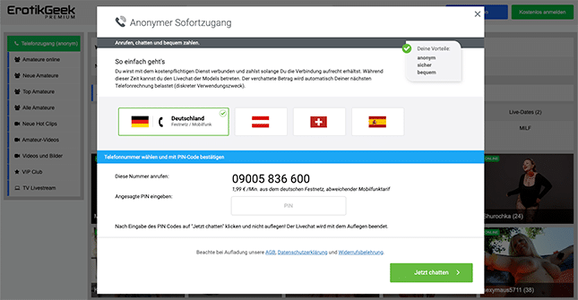 Erotikgeek Premium Anonymer Sofortzugang